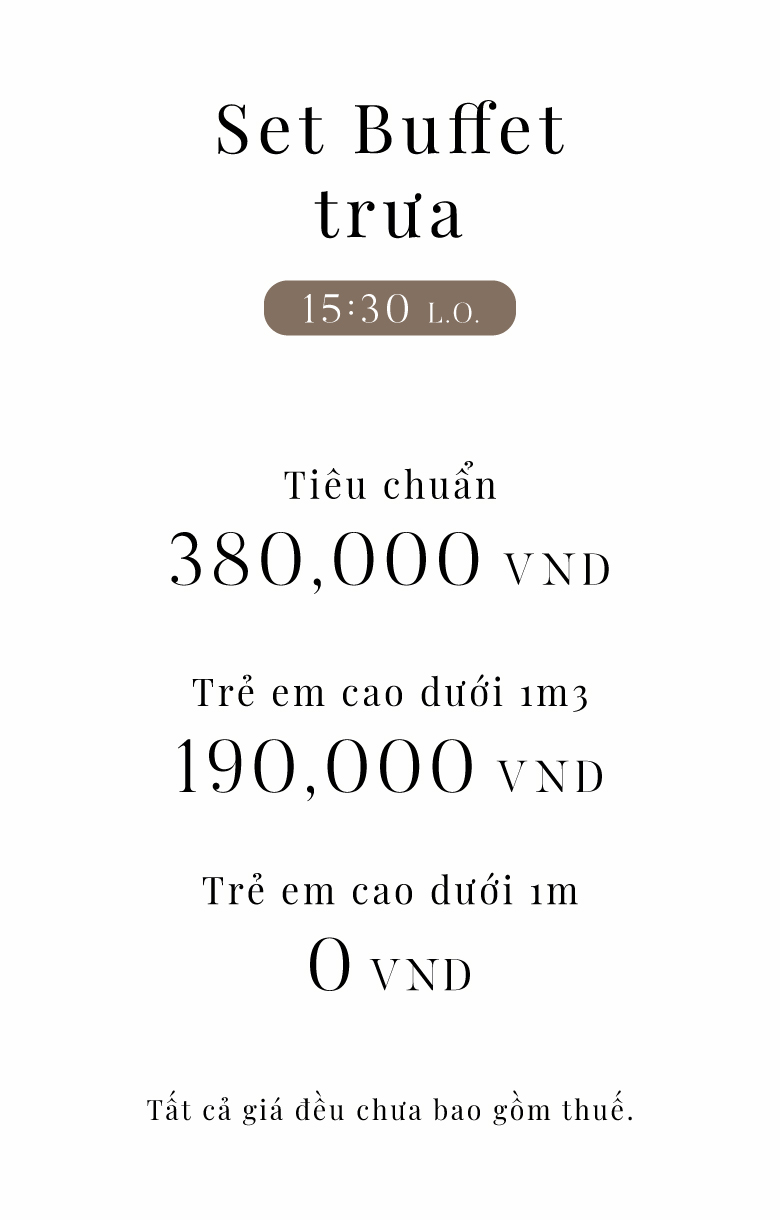 Set Buffet trưa